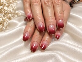 【定額】ボルドー金ミラー
