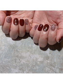 アティックネイルアトリエ(attic nail atelier)/ツイードネイル★