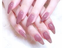 モチミィ(mochimy.)/＊ブラウンパープルネイル＊