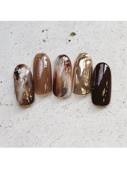 ネイルアンドまつげ リュフェール 五反田(Nail Lufaire)/べっ甲ネイル