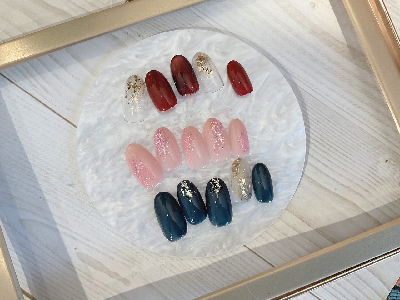 【定額】オフィスネイルにもおすすめ!オフ無料 シンプルアートコース
