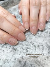 プライベート ネイルサロン マーマ(murmur)/きれいめスキニーフレンチ