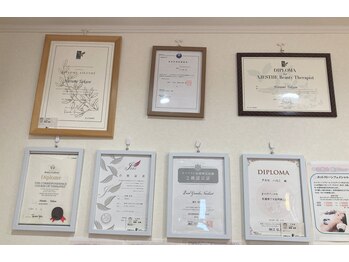 エステサロンメイ 美(MEI)/色々な資格取って取ってます！