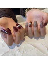 アンネ 梅田 GRACE店(ANNE)/こっくりcolorの秋ネイル～