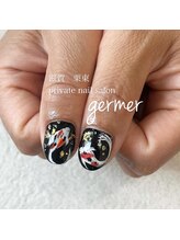 ジェルメ(germer)/手描き錦鯉を親指にも♪