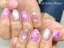 桜ネイル/マグネットネイル