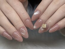 ネイルズバー 新宿店(Nails Bar)/ヌードグリッターネイル