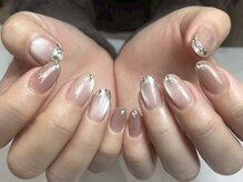 ネイルサロン イズ(NAIL SALON iS)/マグネットガラスフレンチ