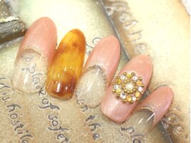 べっこう×オフィスネイル