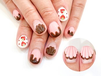 ネイルコレクション ピンク(Nail Collection Pink)/ジェル定額￥9990☆チョコネイル