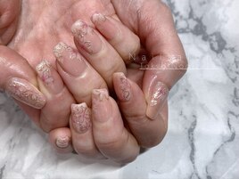 桜満開ネイル☆