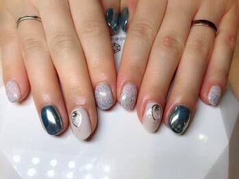 ミラーアートネイル