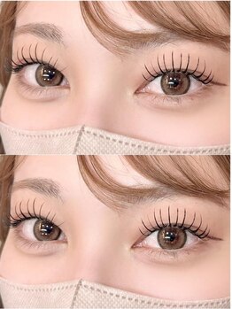ジュイーネ バイ パシャ(jouine by Pacha)の写真/《LEDマツエク80本¥5500～/+まつげパーマ【&healthy】¥8800～》種類が豊富だから、細かなご希望にも対応。