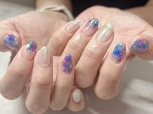 アンジュ(Ange)/インク/梅雨ネイル