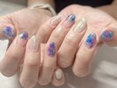 インク/梅雨ネイル