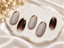 【定額】グレージュ金ミラー