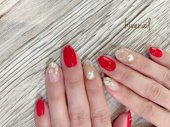 ハイブネイル(Hive nail)/クリアレッドカラー