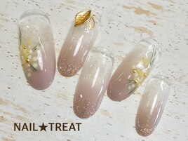 春のお花・ミモザネイル♪