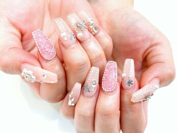 ネイルコレクション ピンク(Nail Collection Pink)/長さ出しジェル★ストーン放題