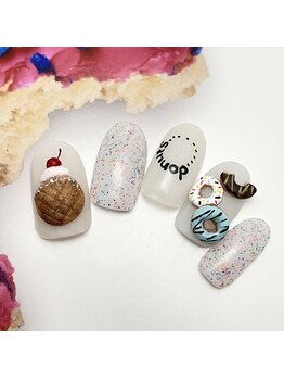 ３Dドーナツスイーツネイル