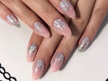 ネイルサロンクレール(CLAIR)/逆ラメグラデーション