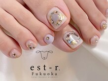エストアール 博多口店(est-r.)/#フットクリスマスネイル