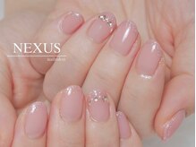 ネクサス(NEXUS)/うる艶ピンクのキラキラネイル