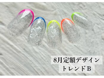 ワンフォアスマイル 北谷店(One for smile)/8月の定額ネイルデザイン☆