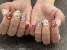 ウインド トータルビューティーサロン(WIND Total Beauty Salon)/人気のツイードネイル