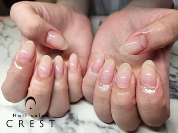 クレスト 奈良店(CREST)の写真/【ジェルをお休みしている方や自爪を綺麗に見せたい方におすすめ♪】長さ形整え+甘皮ケア+ピカピカ仕上げ♪