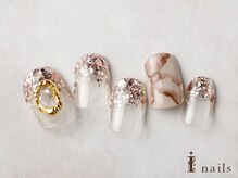 アイネイルズ 横浜EAST店(I-nails)/天然石風ラメグラデネイル