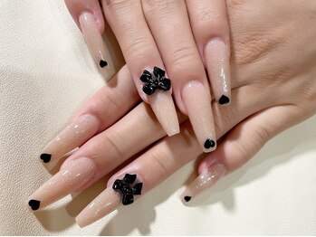 ラビング(Loving)/黒リボン&ハート