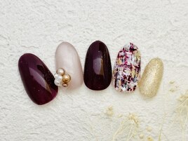 ツイードネイル　銀座フィルイン