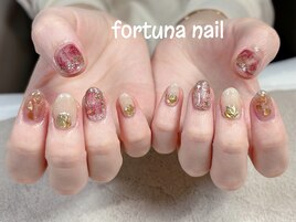 お正月ニュアンスネイル