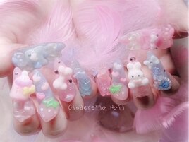 【スカルプ長さだしネイル】