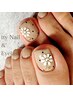 今だけ早割★FOOT【オフ＆フットバス付】親指2本アートやり放題/持ち込みOK