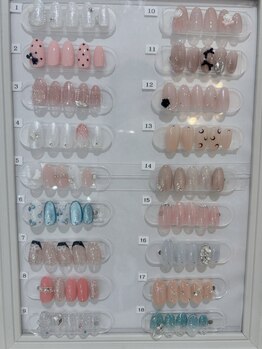 リアンネイル(Lian.nail)の写真/リアンネイルオリジナルのデザインで綺麗め～トレンドデザインを重視した定額メニューが誕生☆
