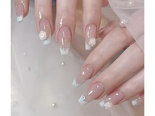 アモールビューティー 新宿店(Amor Beauty)/チップ長さだしワンホンフラワー