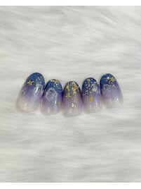 インクで作るお化けネイル