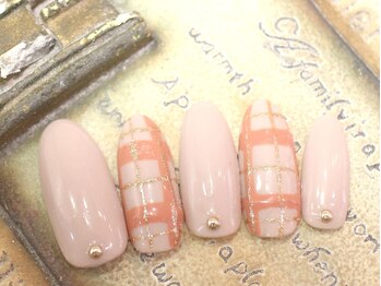 ネイルサロン ティディ(TIDY)/チェックのオフィスネイル