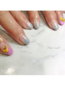 リノ ネイル(Rino nail)/リアルミモザネイル