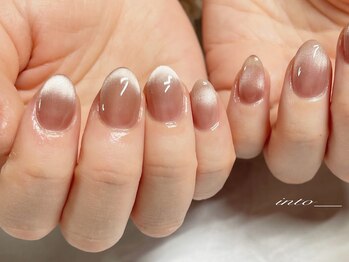 ネイルサロン イントゥ(into_)/ぷるマグ　フレンチ　ピンク