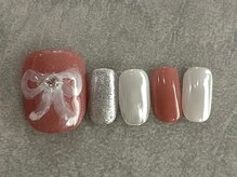 カラネイル 南森町店(calla nail)/インク　リボンネイル