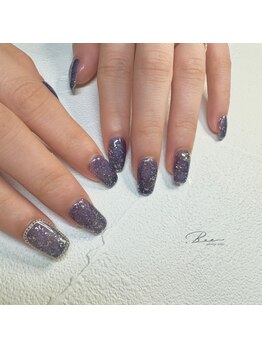 ドットビー(.Bee)/ネイビーきらきらネイル