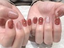 シンプルハートネイル