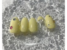 ミュウネイル(miu_nail)/バターイエロー×フレンチ