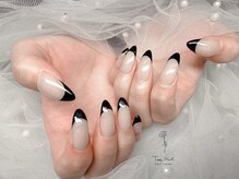 テセネイル(Tese Nail)/黒フレンチネイル♪