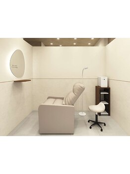 ゆったり空間で施術が受けられるサロン