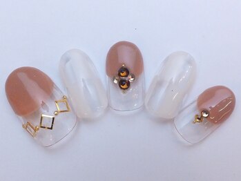 ネイルサロン ドレリッチ 大宮店(drerich)/【6990】大人ヌーディーネイル