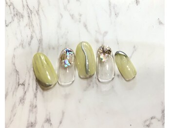 ミンクスタイル 浜松町店/メタリック気×ニュアンスネイル